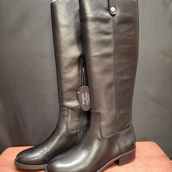 FAWNE International Concepts Size 5.5 M Black Leather Riding Boots - Picture 11 of 11